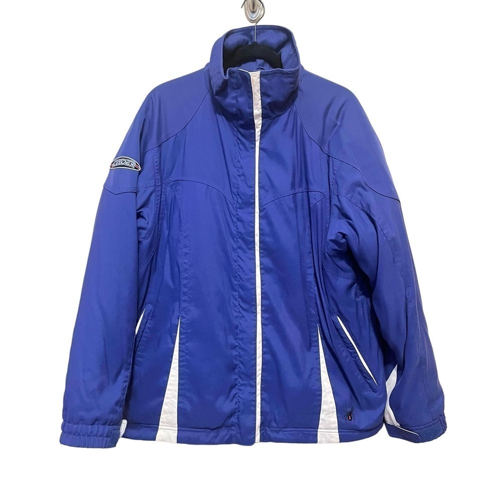 VTG SPYDER Jacket Men’s Large Blue Ski Snowboarding Winter Coat Outdoor